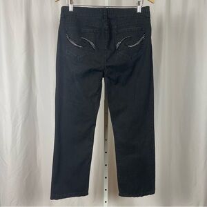 NYDJ Size 10 Lift Tuck Straight Leg Gemstone Gems Jeans High Rise Tummy Control